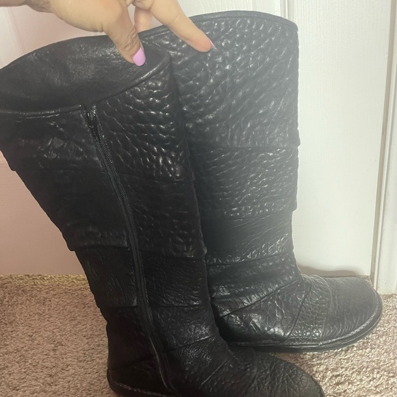 Trippen black leather knee-high boots - Picture 2 of 6